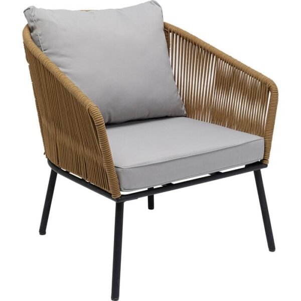 Relax and entertain in style with our chic outdoor rope sofa set, complete with a sleek center table.