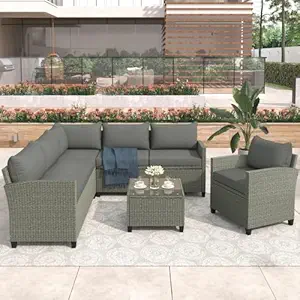 "Relax in style with our outdoor rattan wicker patio set – comfort meets durabi