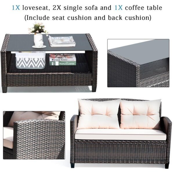 “Relax in style with our premium outdoor rattan wicker set — perfect for patios, gardens, and balconies.”