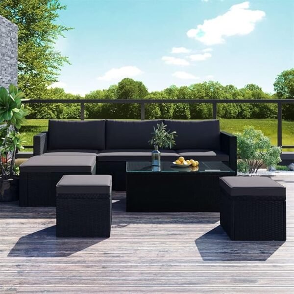 Durable handwoven rattan wicker with weather-resistant finish