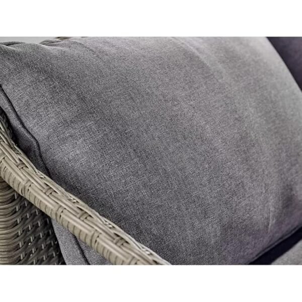 "Modern outdoor rattan wicker sofa set with cushions for patio, garden, or balcony seating"