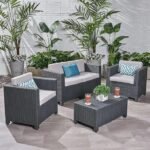 Transform your outdoor space with this premium rattan wicker patio furniture set, designed for both style and comfort. Made with weather-resistant PE rattan and a sturdy steel frame, this set is perfect for patios, gardens, balconies, or poolside lounging. The thick, soft cushions provide all-day comfort, while the tempered glass table adds a modern touch and easy cleaning. Ideal for relaxing with family, entertaining friends, or enjoying your morning coffee outdoors.