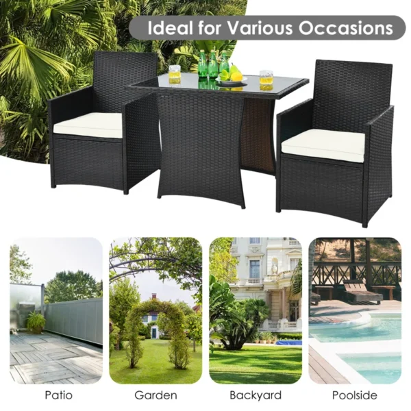 "Modern outdoor chair and table set for patio, balcony, or garden – durable and weather-resistant furniture"