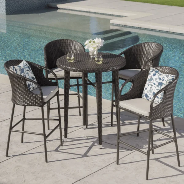 Elevate your backyard entertaining with our premium outdoor bar set. Stylish, durable, and weather-resistant – perfect for patios, gardens, and terraces.