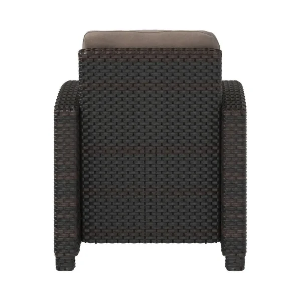 Stylish 1-Piece Outdoor Wicker Single Seater Sofa with Cushion for Patio, Garden, or Balcony
