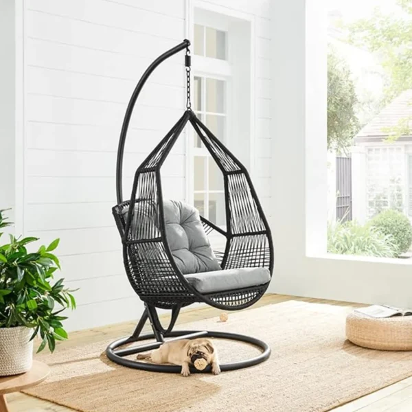 outdoor rope single seater swing